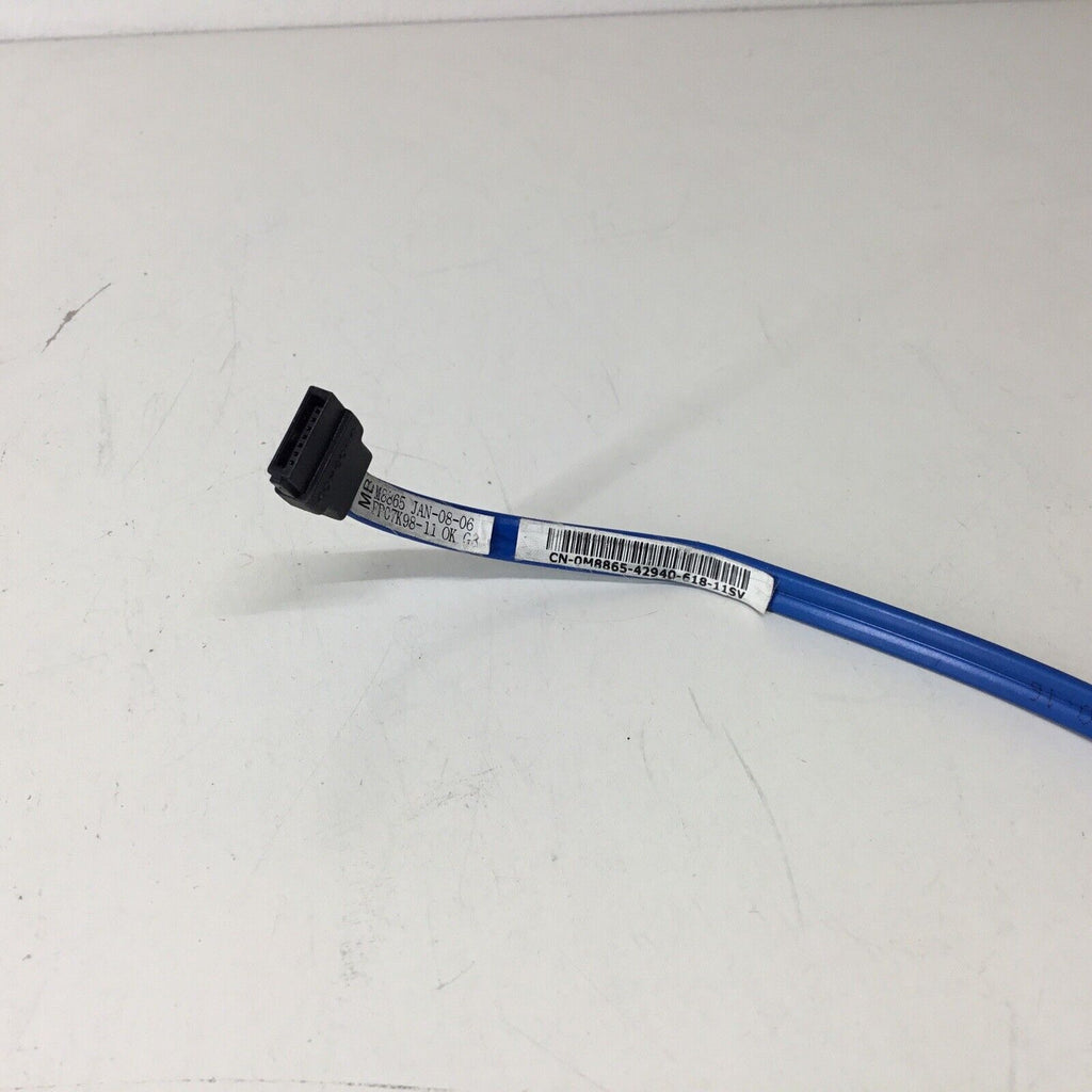 Lot Of 6 - Dell 23" SATA Hard Drive Data Cable Right Angle - Blue M8865 0M8865