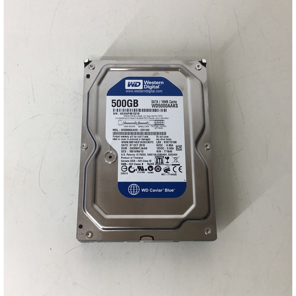 WD 500 GB WD5000AAKS-22V1A0 Caviar Blue Hard Drive 3.5 SATA