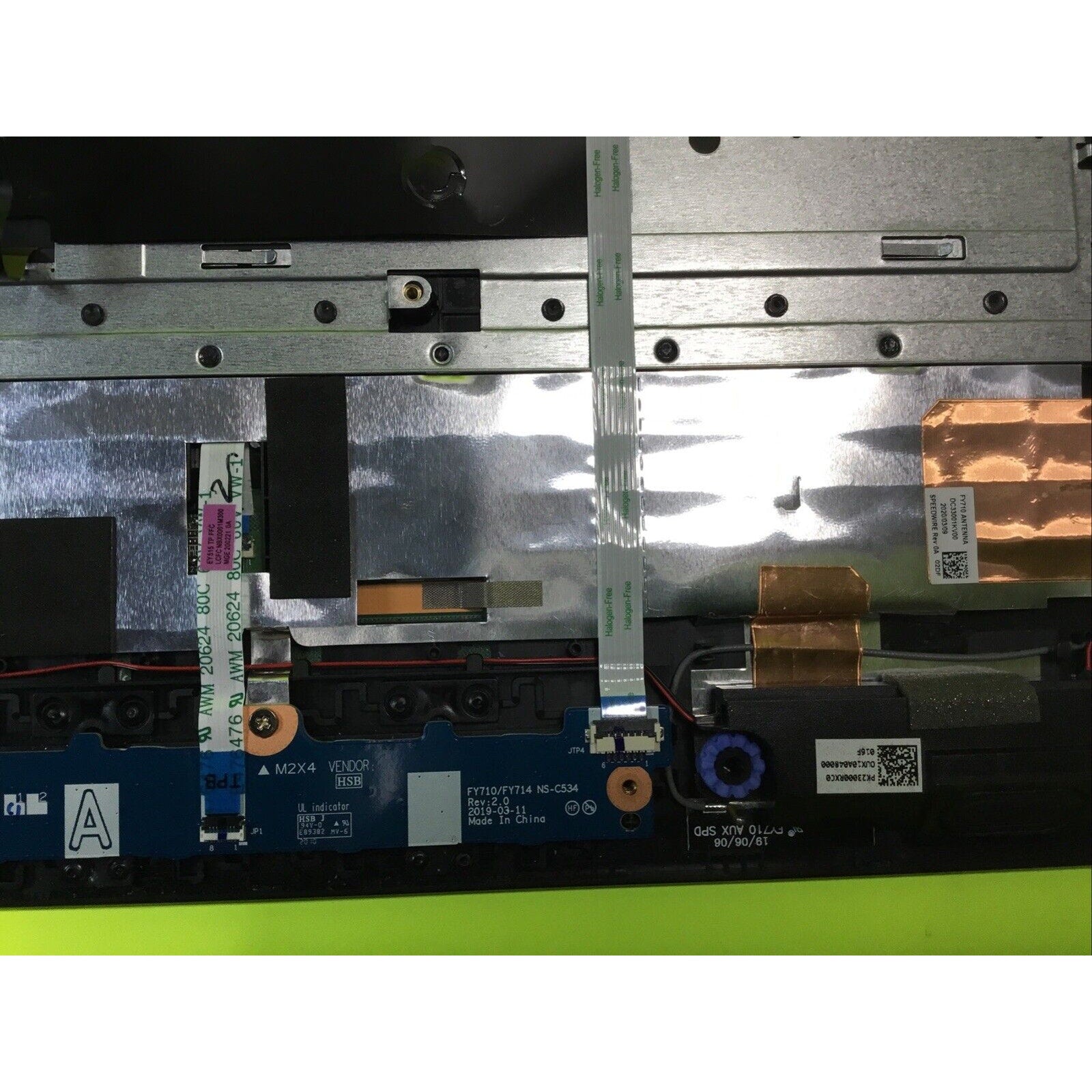 Lenovo Legion Y540-17IRH 81Q4 Keyboard Touch Pad Palm Rest Assembly