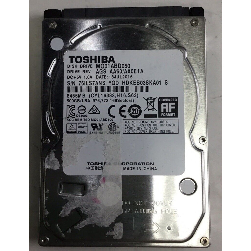 Toshiba Client HDD 500GB,Internal,5400RPM,2.5" (MQ01ABD050) HDD