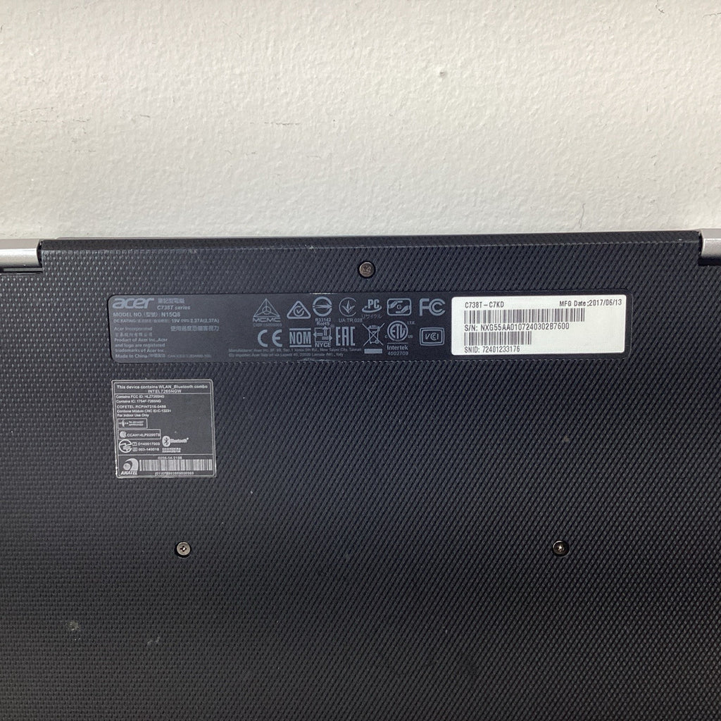 Acer Chromebook R11 C738T-C7KD 11.6" Intel Celeron N3060 4GB RAM 32GB-For Parts