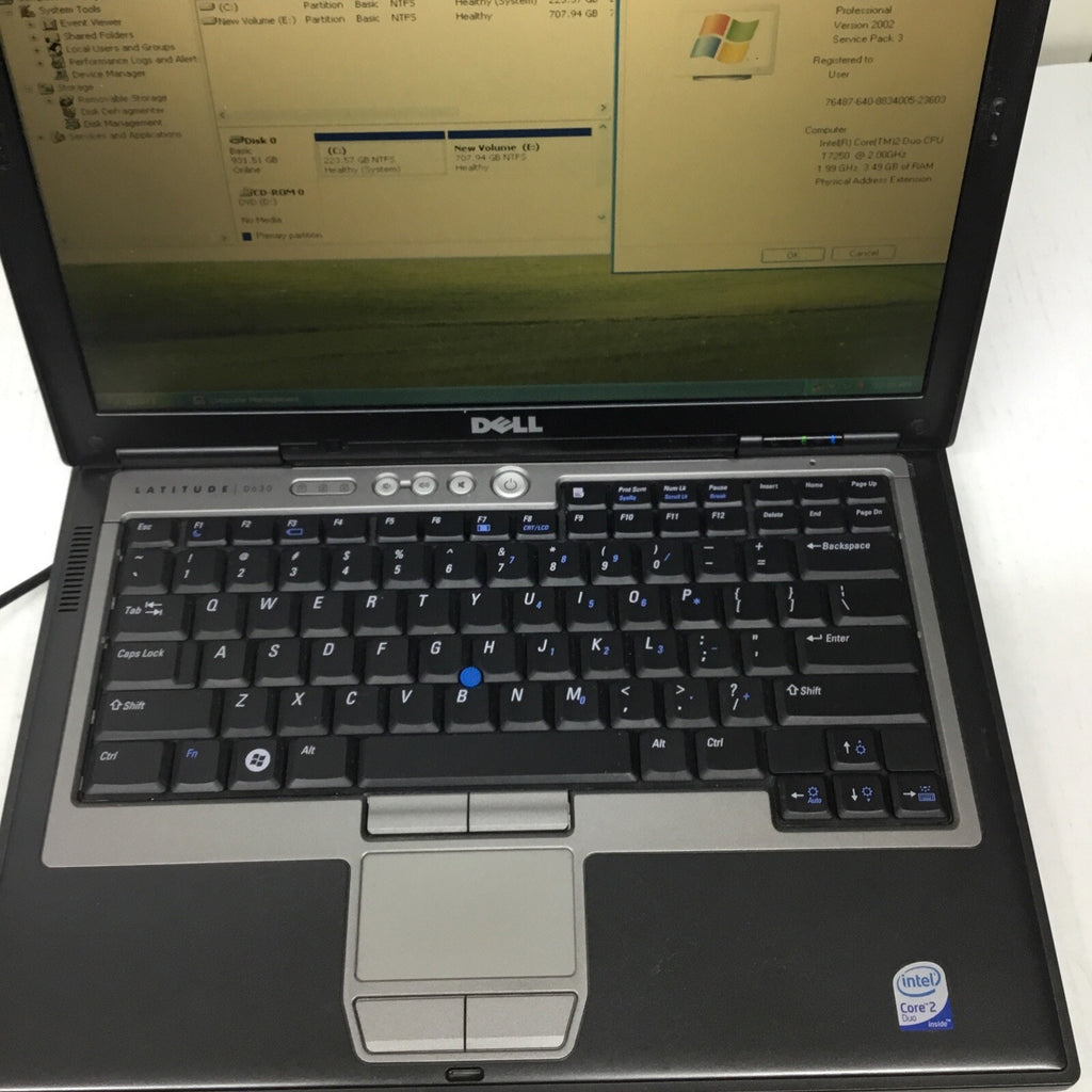 Dell Latitude D630 14" Laptop Intel Core 2 Duo 3.5GB RAM 1TB WinXP *READ*
