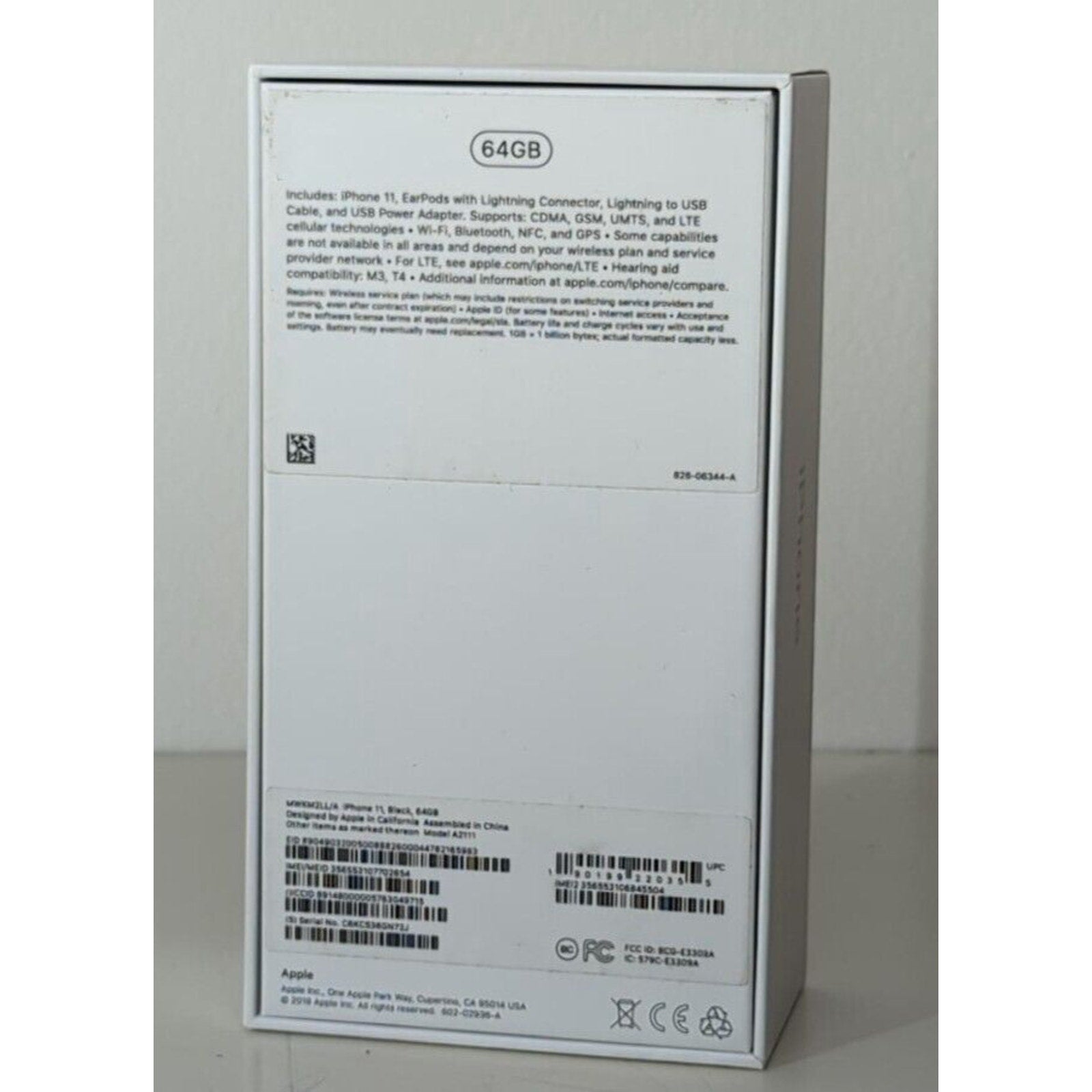 BOX ONLY - iPhone 11, White, 64GB - READ