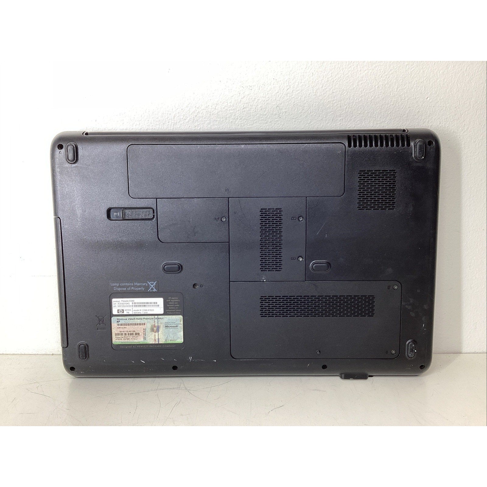 HP 15.6" Compaq Presario CQ60-410US Intel Celeron 2GB RAM 160GB HDD - For Parts