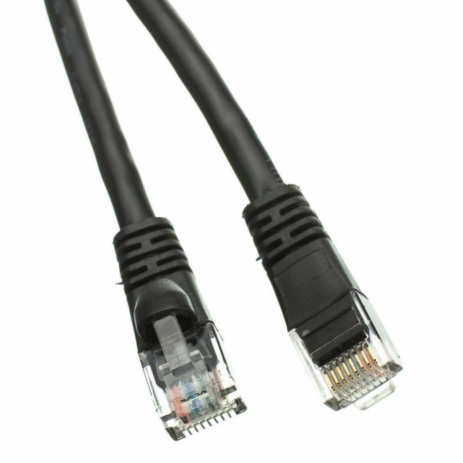 14ft Cat5e Gigabit RJ45 Ethernet Network Patch Cable - Black - 14 Feet