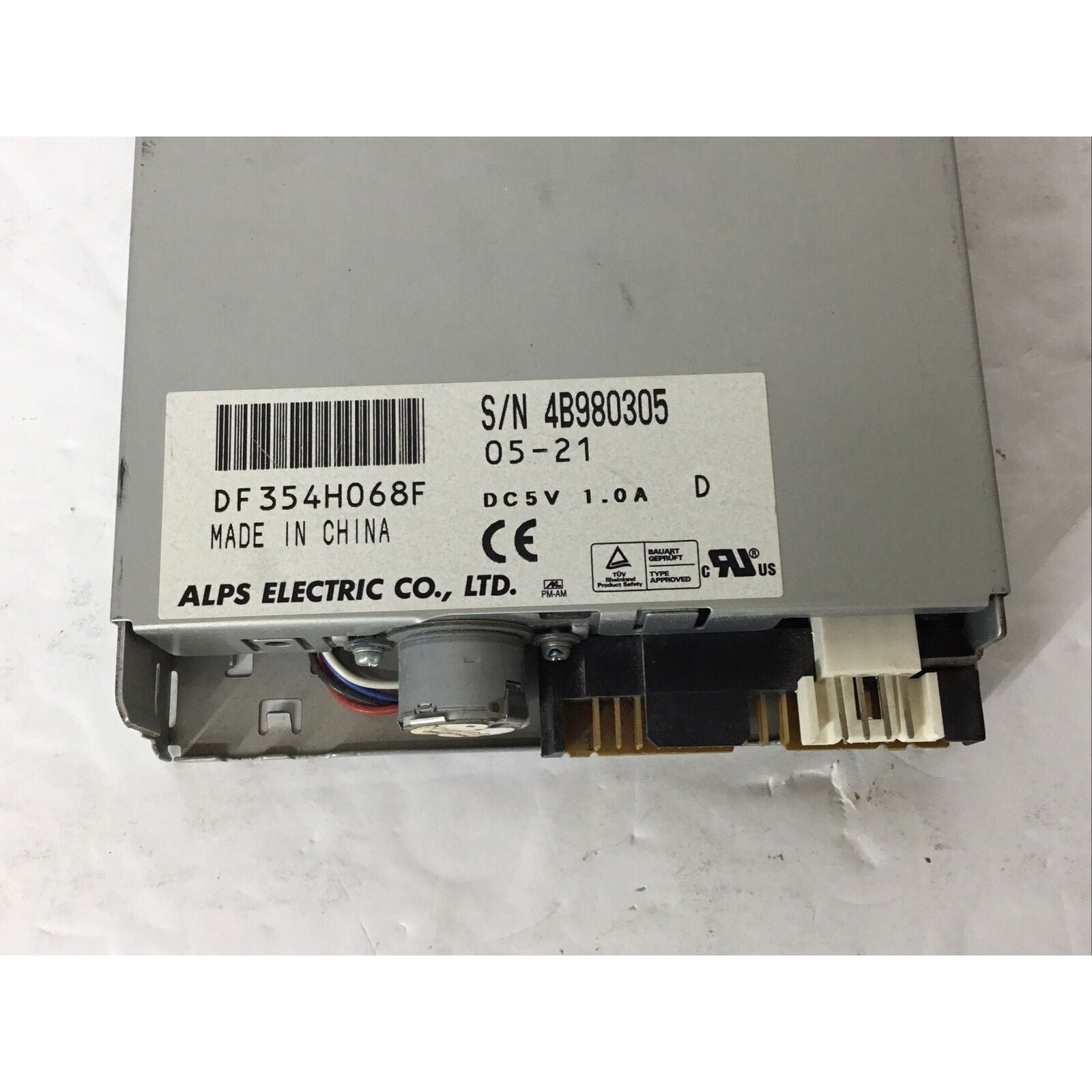 3.5" Floppy Disk Drive Internal 1.44 MB ALPS Electric DF354H068F