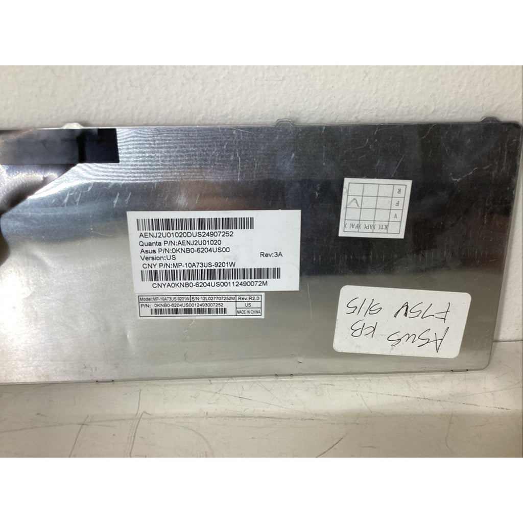Asus MP-10A73US-9201W AENJ2U01020 0KNB0-6204US00 Keyboard - For Parts