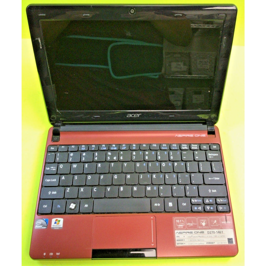 Acer Aspire One D270-1461 Intel Atom-N2600 1.60GHz 2GB RAM FOR PARTS or REPAIR