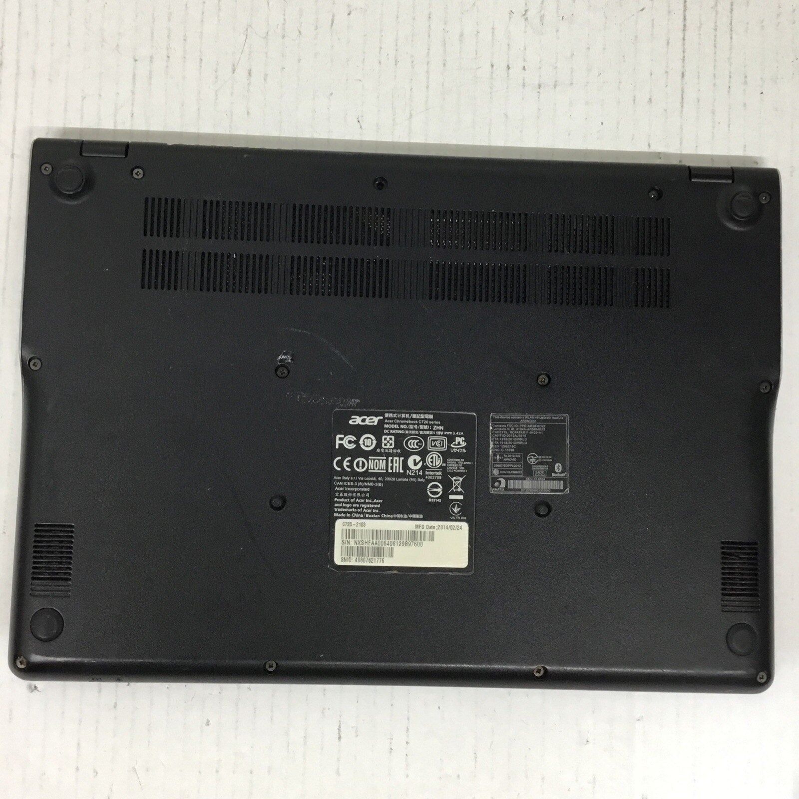For Parts Acer Chromebook C720-2103 Laptop Computer, High Definition Display