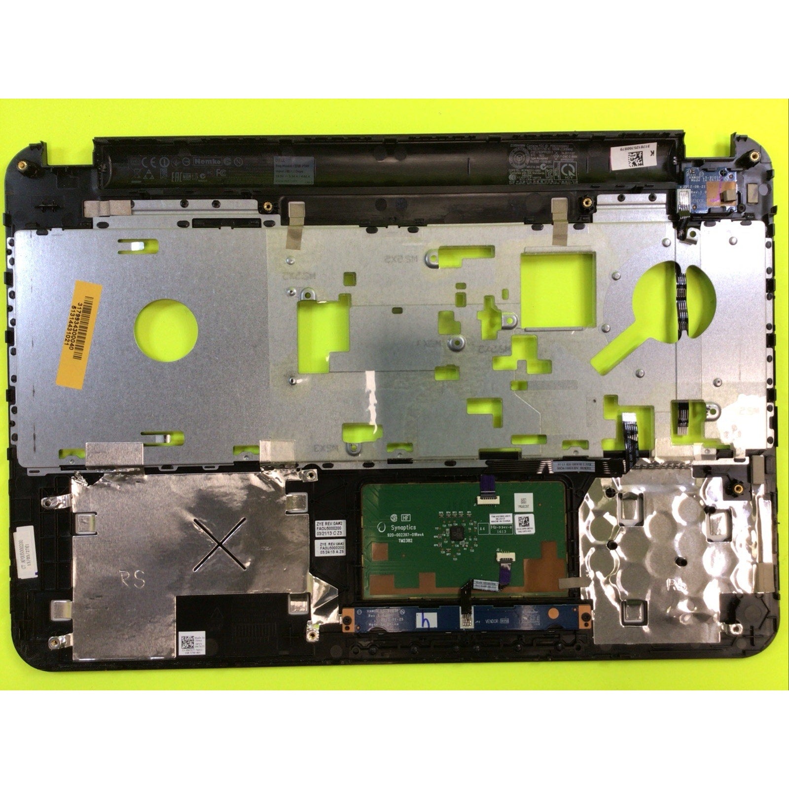 Dell Inspiron 15R-5521 Palmrest Touchpad Assembly A125P6