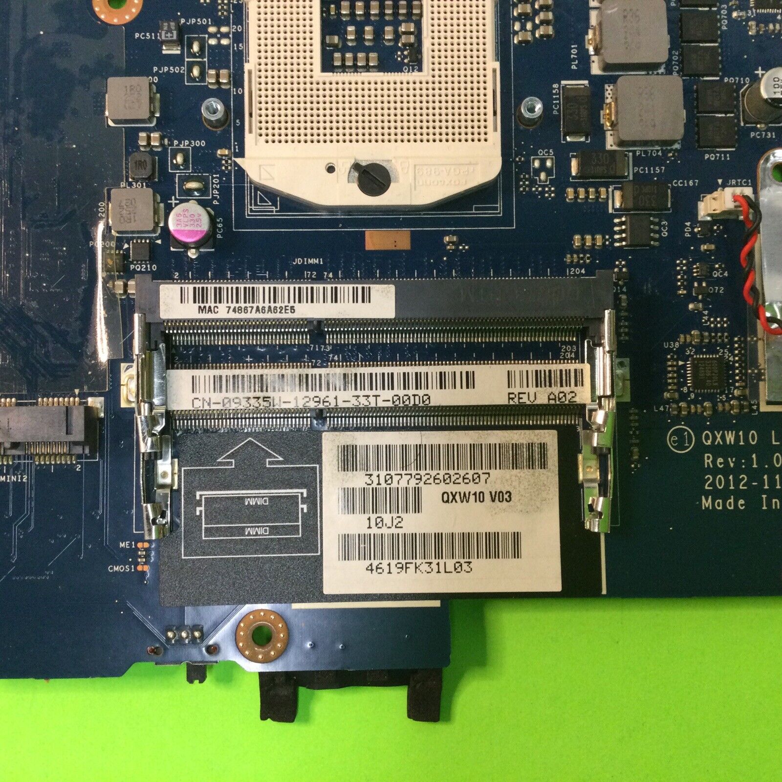 Dell Latitude E5530 Motherboard QXW10 NV05 QXW10 LA-7902P