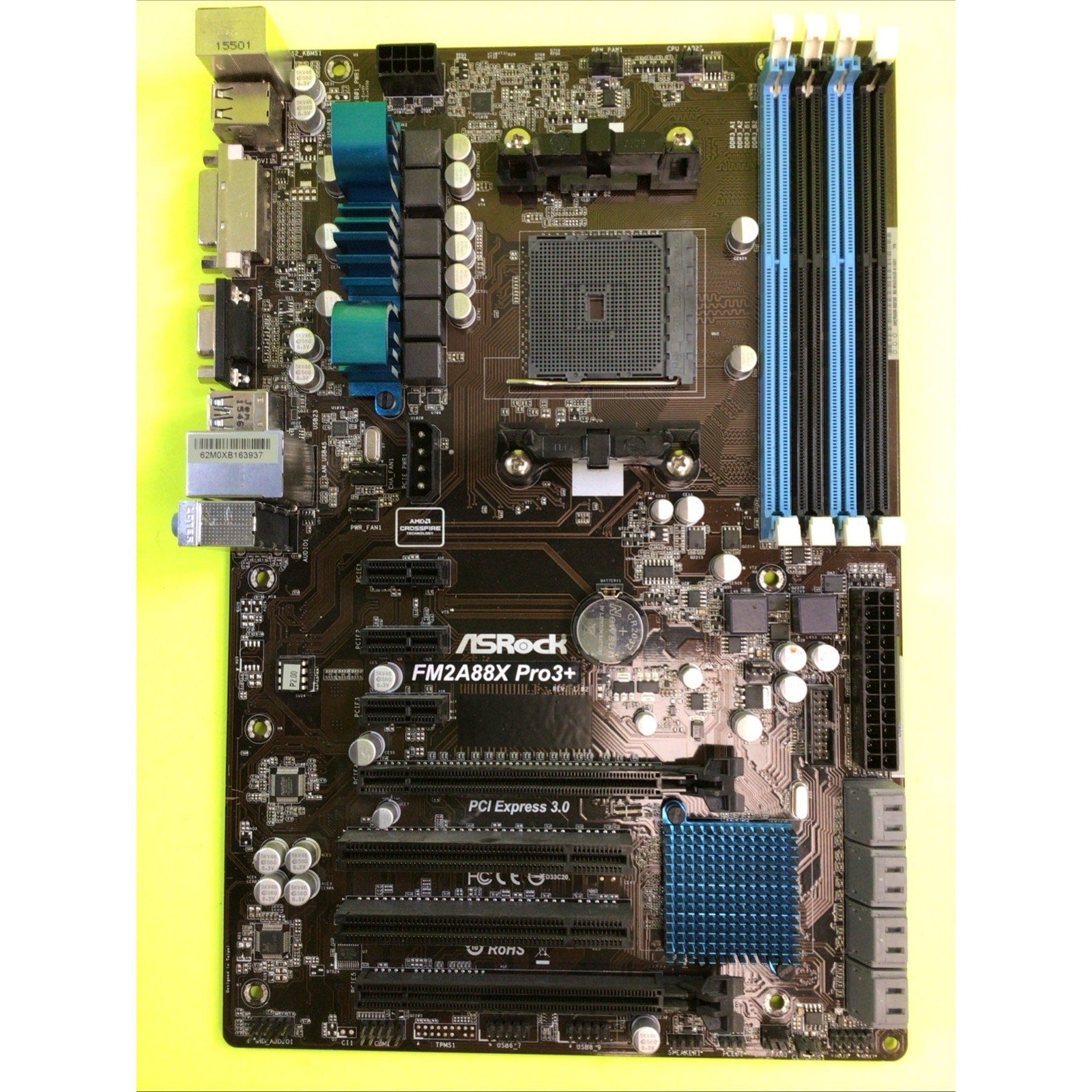 ASRock FM2A88X Pro3+ ATX Motherboard Untested