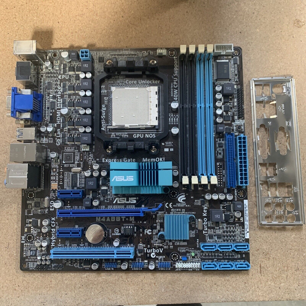 ASUS M4A88T-M R2.01 Socket AM3 AMD Motherboard With I/O Shield