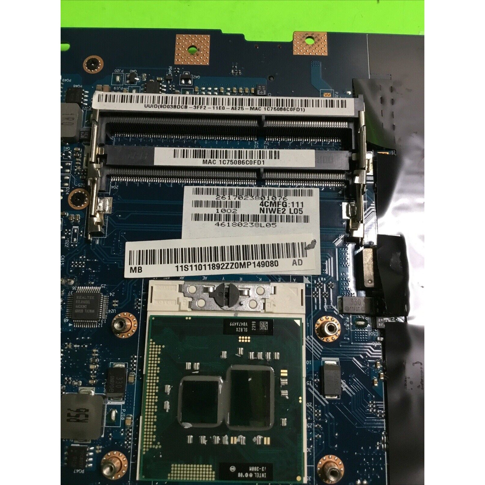 Lenovo 11011892 G560 s989 69034710 LA-5752P Motherboard
