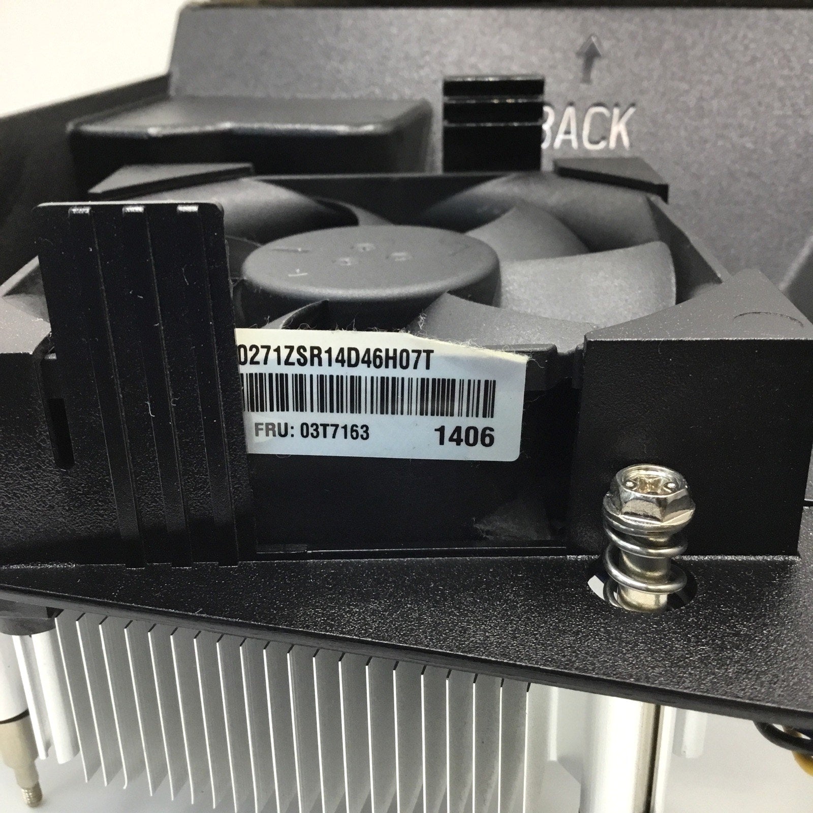 Lenovo Thinkcentre M81 Computer Heatsink and Fan Combo Fan 03T9509 03T8014