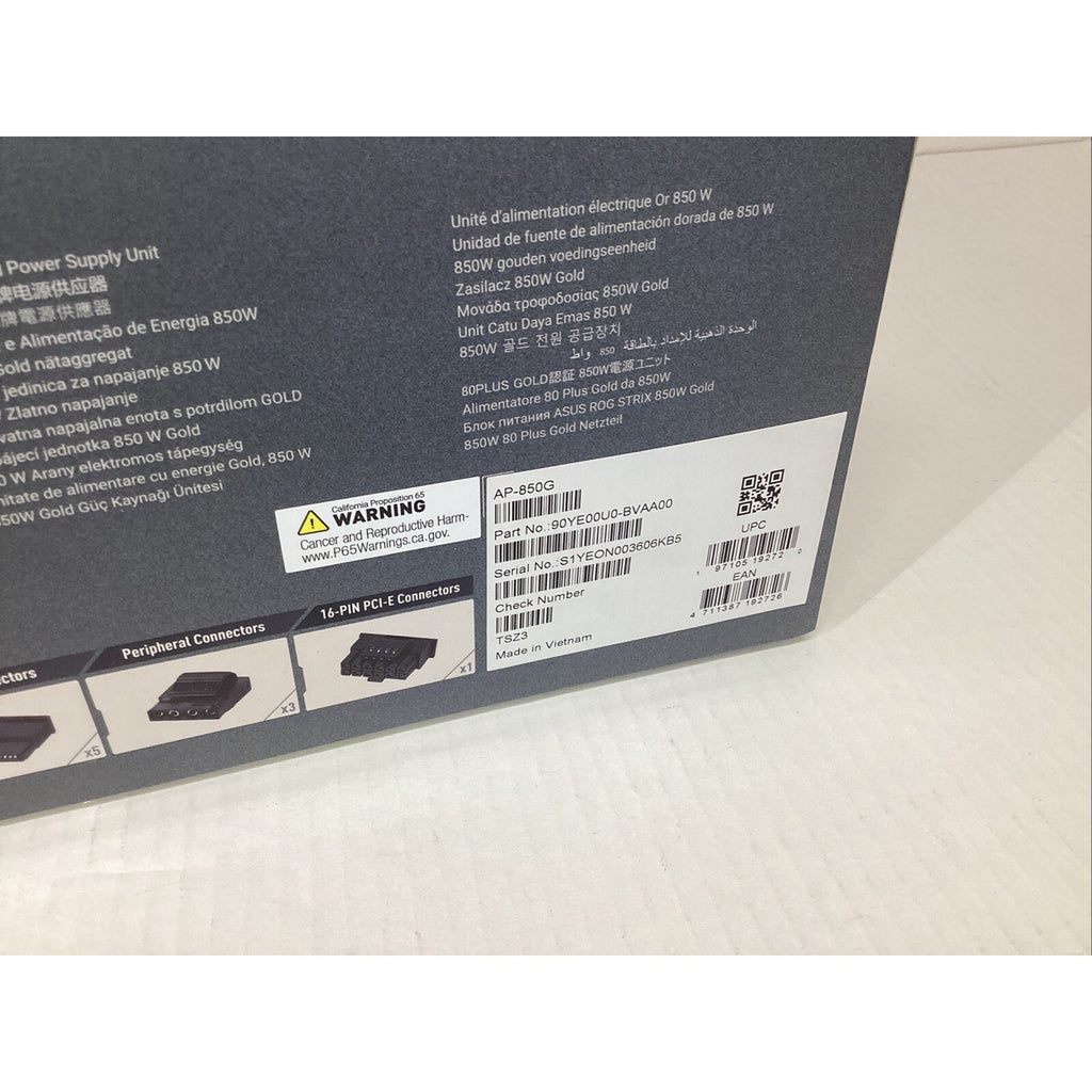 ASUS Prime 850W Gold PSU AP-850G ATX PSU BOX ONLY