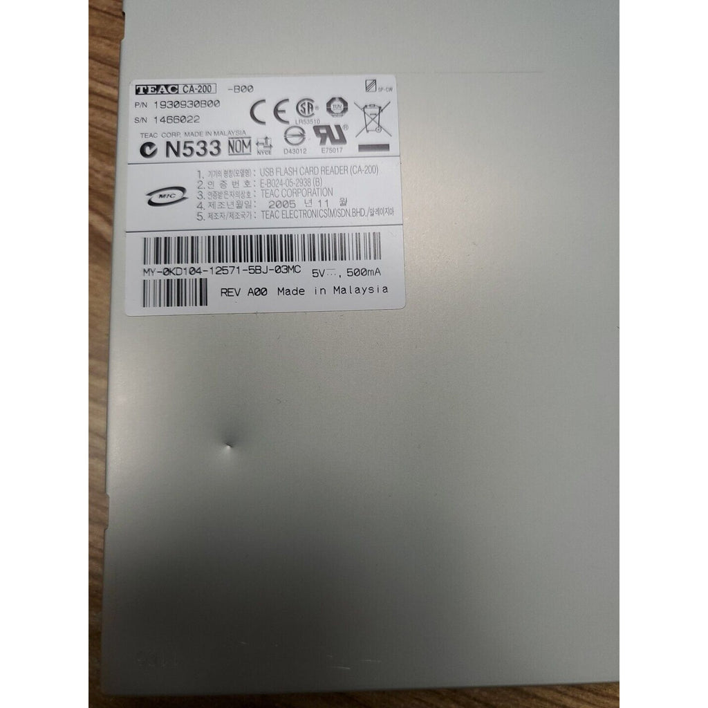 TEAC Multi Card Reader Desktop 1930930B00 CA-200 Dell Computers 1466022, 2005