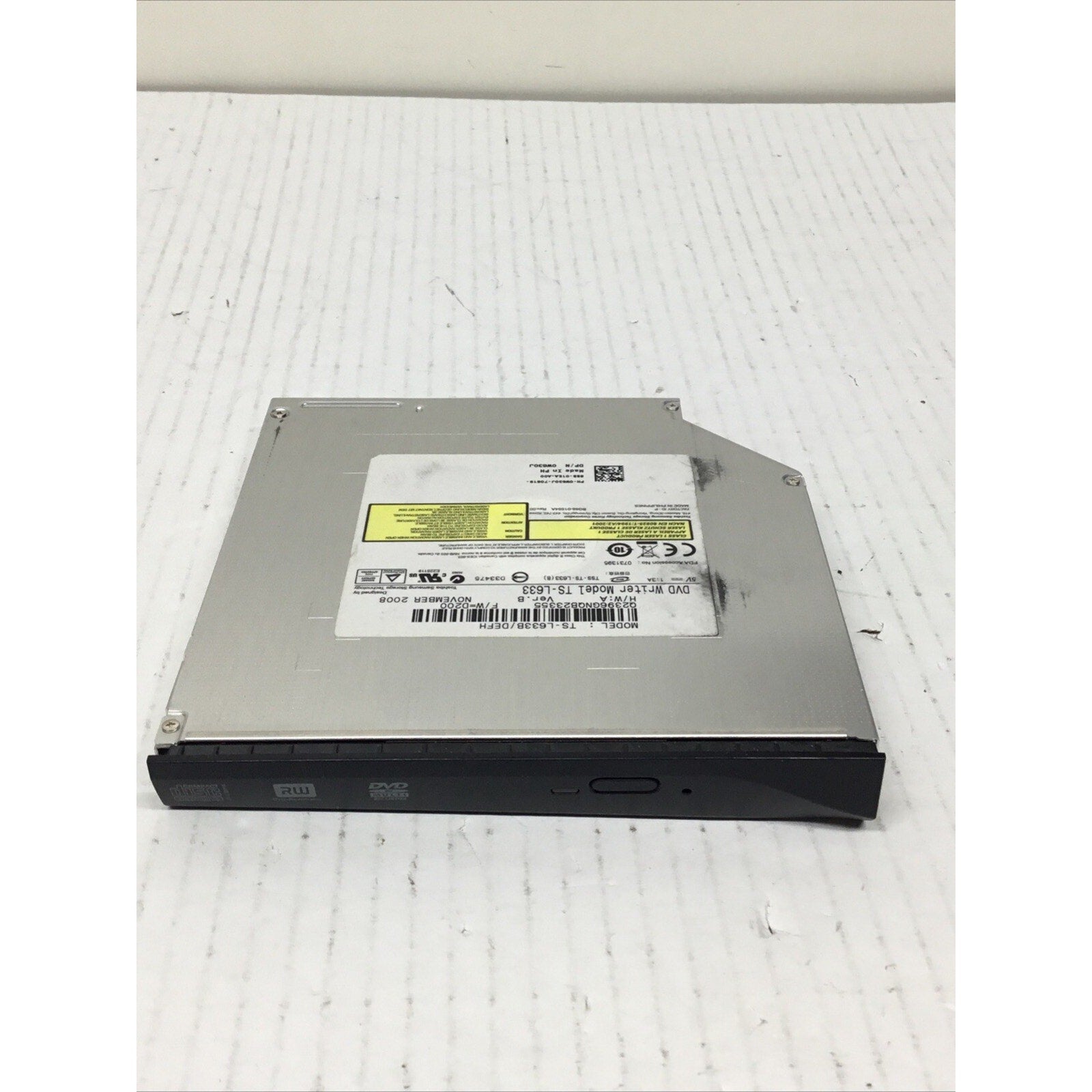 Dell P/N 0W630J DVD-RW Slim Optical Disc Drive TS-L633B