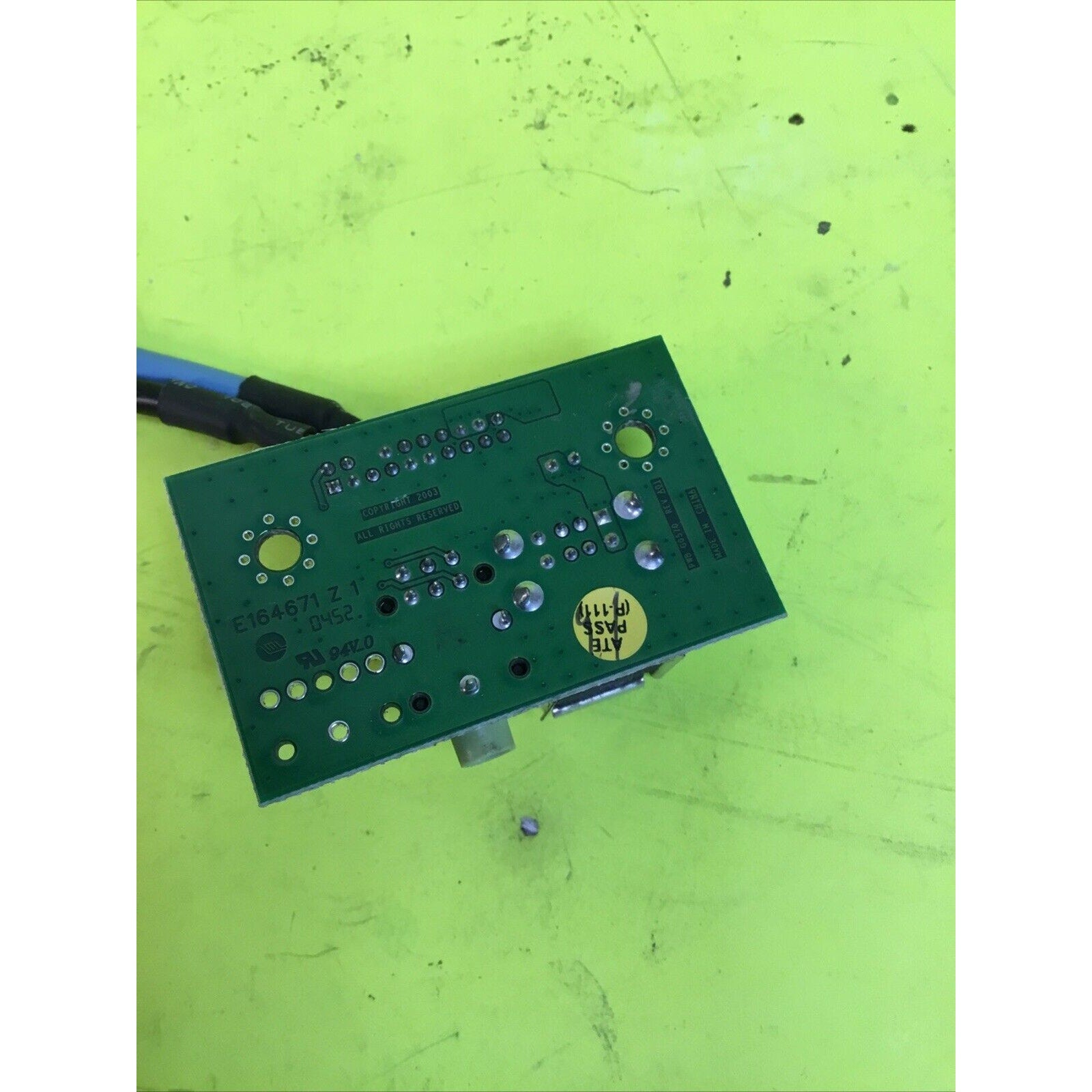 Dell Dimension 2400 USB j0016 a01 e217196 g0570 Audio Jack circuit board wiring