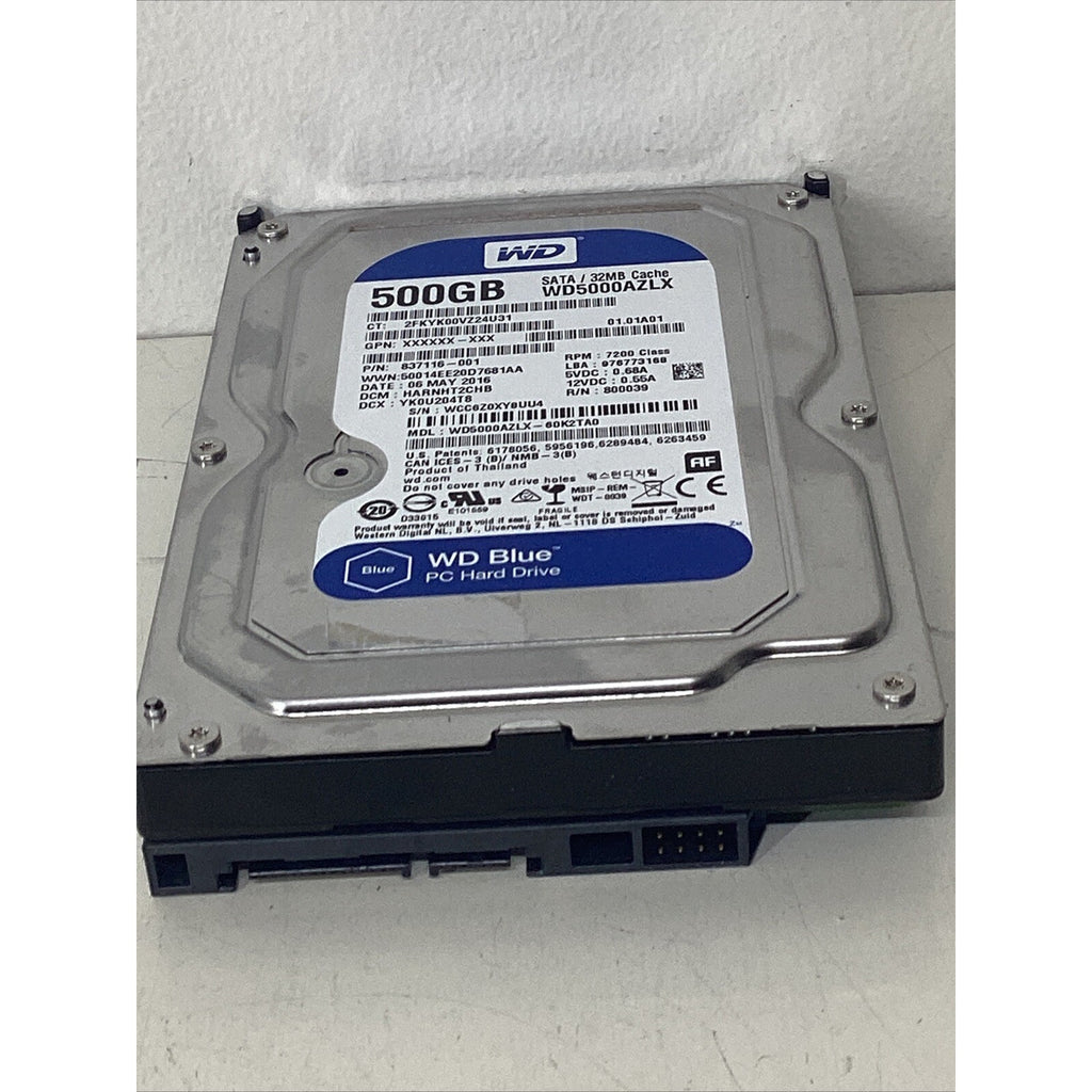 Western Digital WD5000AZLX 3.5" 500GB 7200 32MB 6Gbps SATA HDD Hard Drive