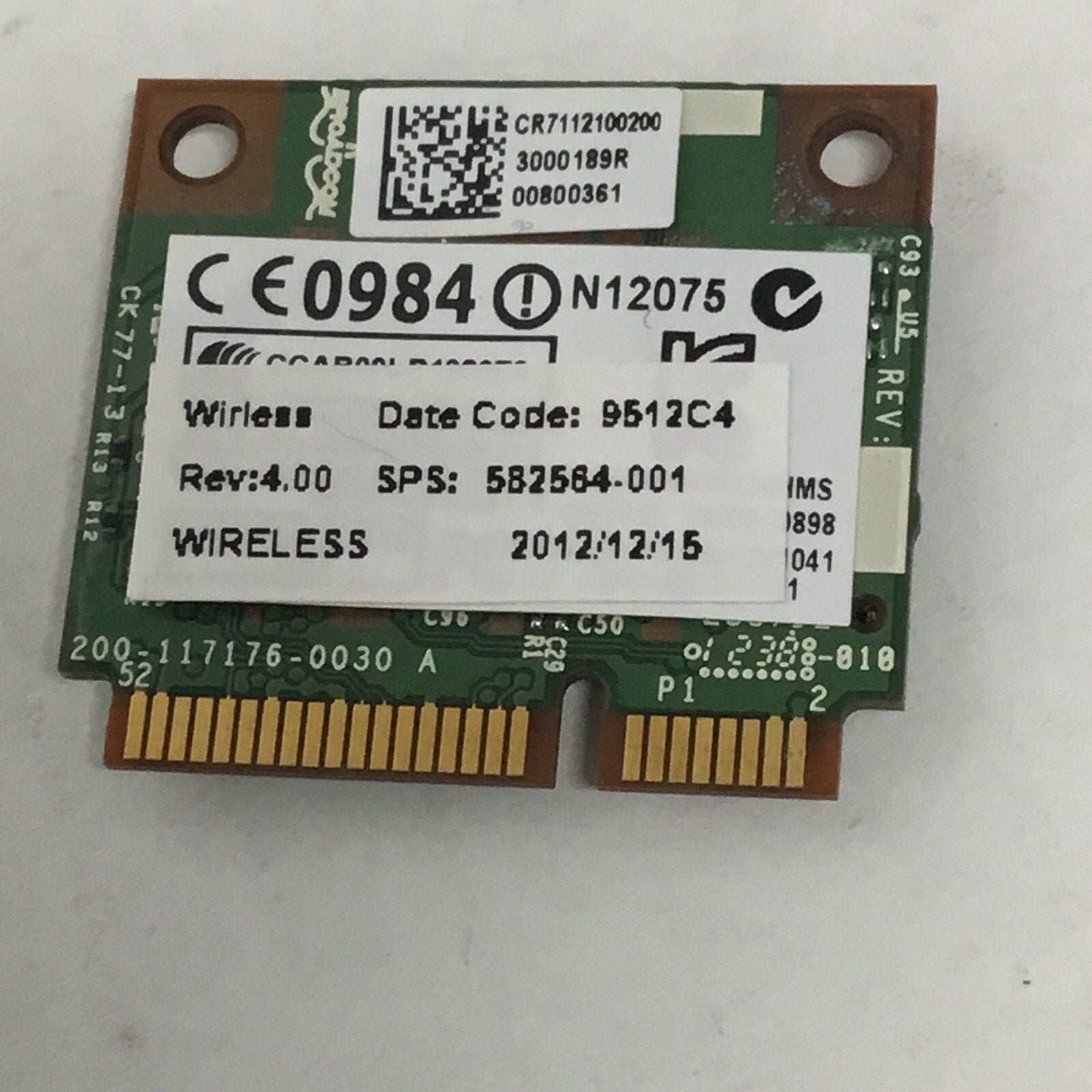 582564-001 WLAN 8.02.11a/b/g/n CLRT2 HLGN for HP Elite Book 8460p