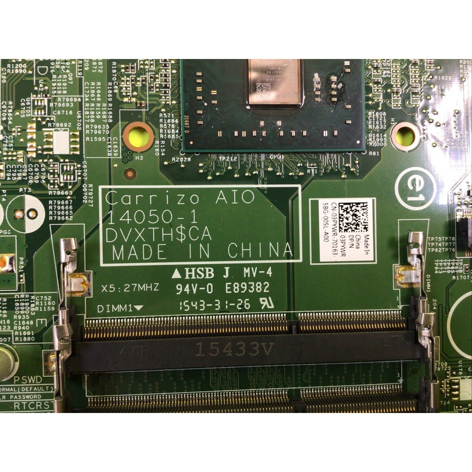 Dell Inspiron 24 3455 Motherboard AMD A8-7410 2F64W 02F64W 3PYWR