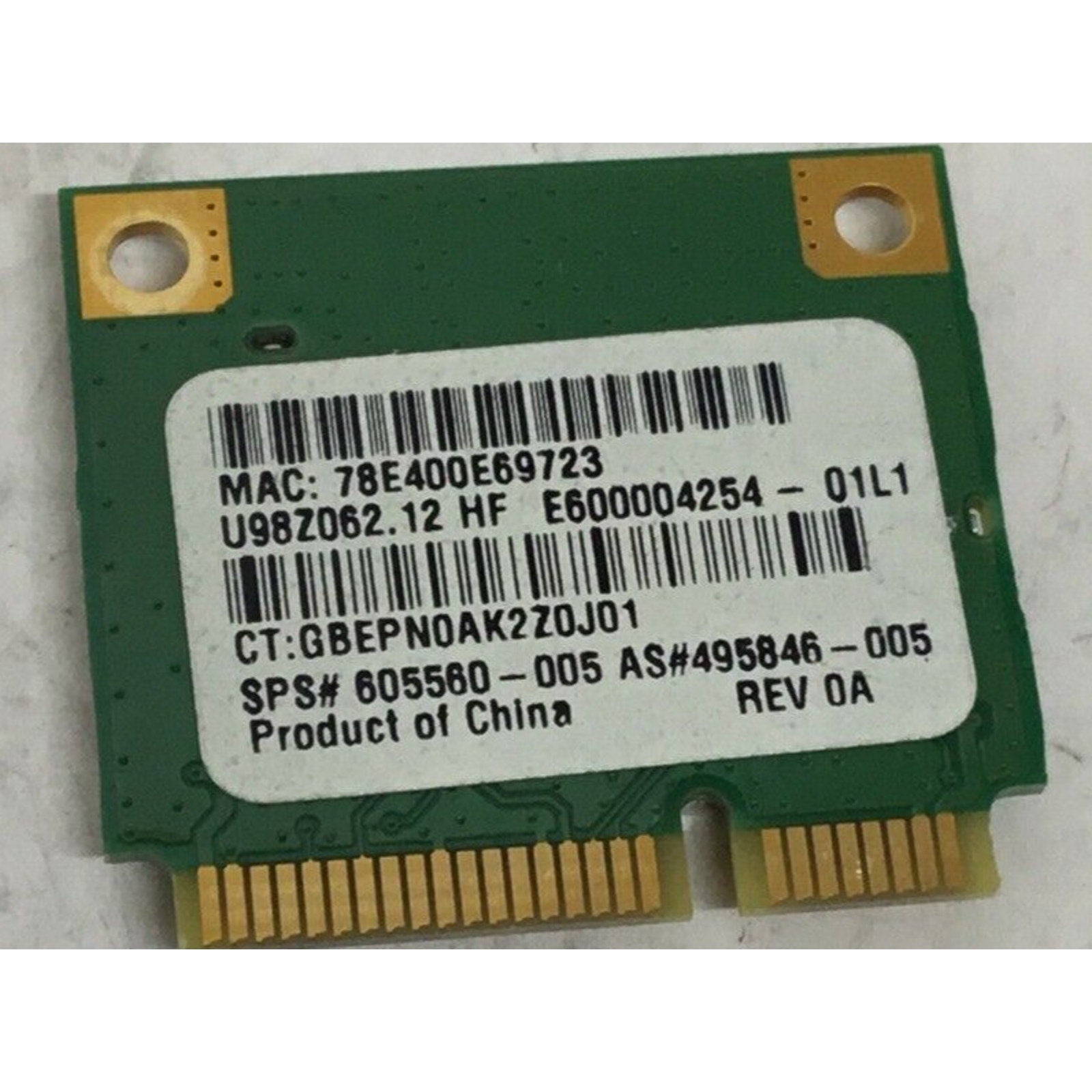 Lenovo 20002357 Atheros AR5B95 b/g/n PCIe Half AR9285