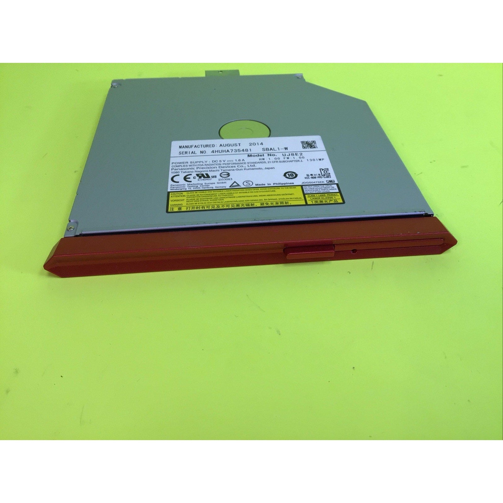17604-00011500 UJ8E2 Dvd+/-Rw Optical Drive w/Bezel