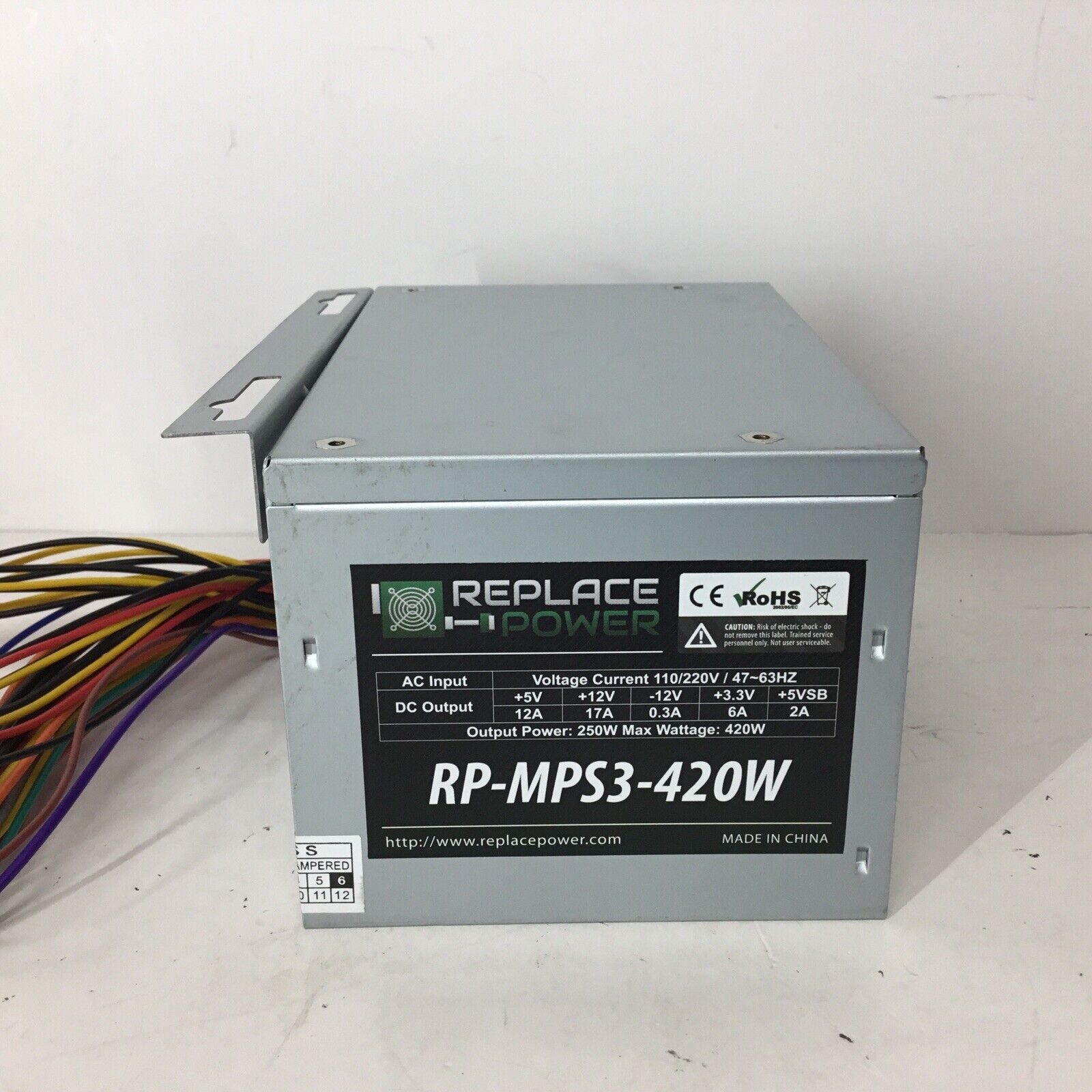 Replace Power RP-MPS3-420W Power Supply Dell E5600 - For Parts