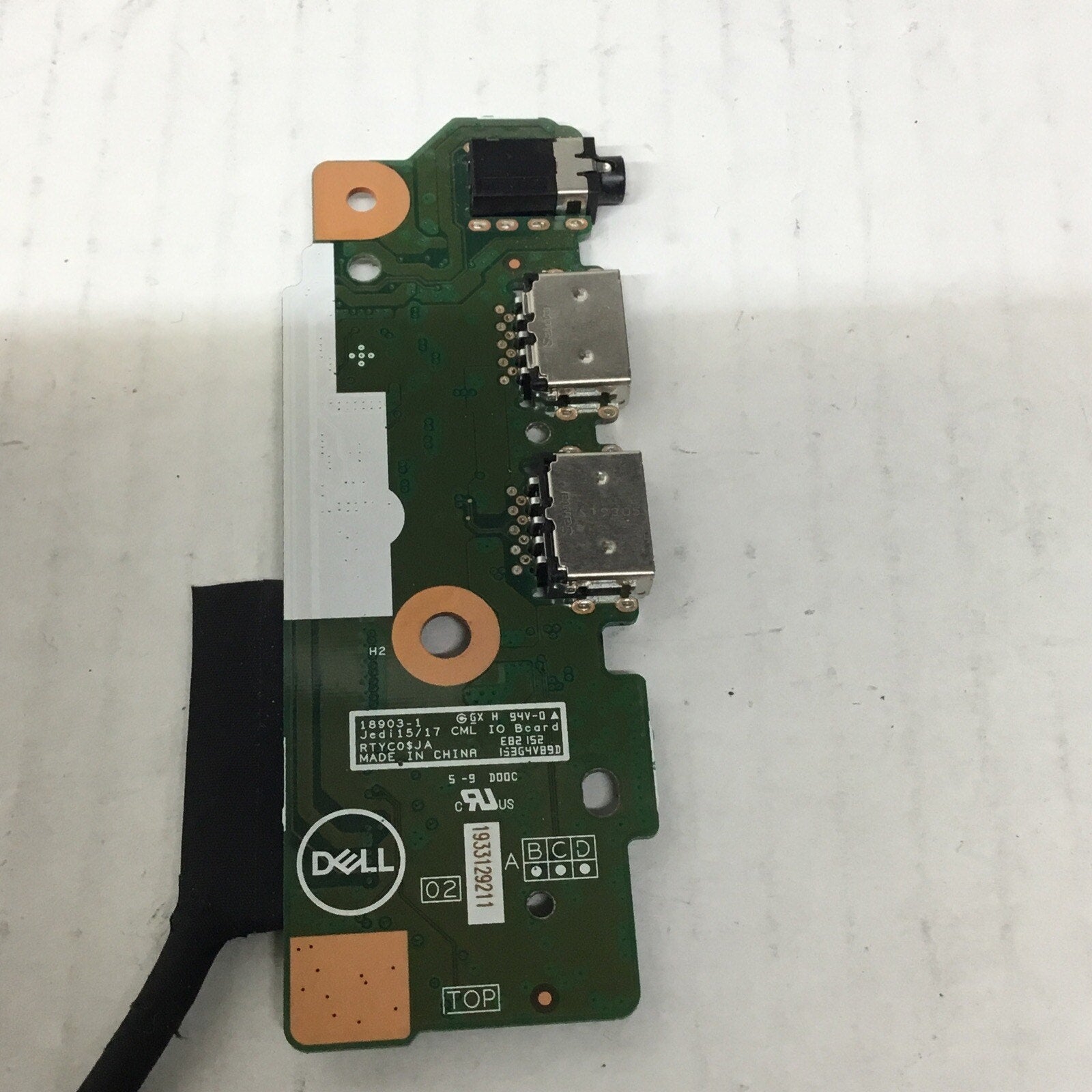 Dell Inspiron 15.6” 7591 2-in-1 OEM USB Audio Port Board w/Cable X4J6Y RTYC0