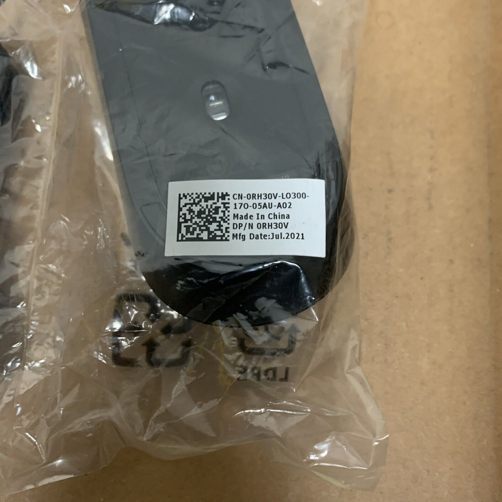 Dell 0RH30V Optical Mouse Black MS116AW USB 3 Button Scroll Wheel New OEM