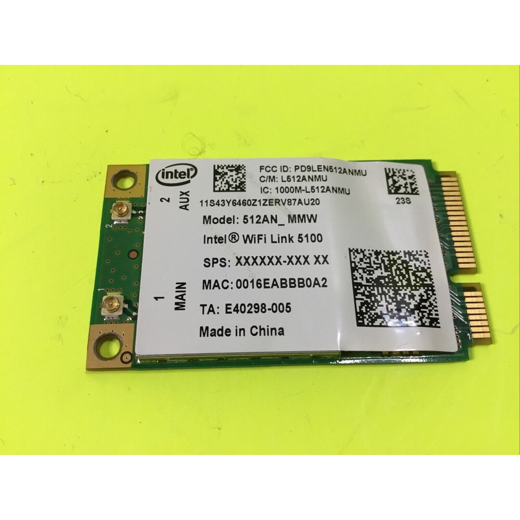 Intel 5100 512AN MMW 2.4/5 GHz 802.11 agn Mini PCIe Wireless WiFi Modules @CPU3