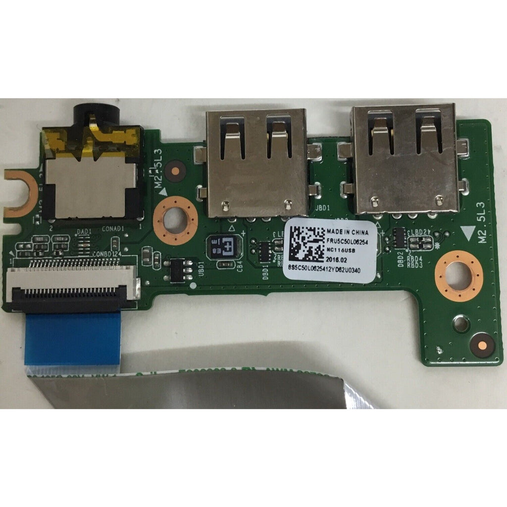 Lenovo IdeaPad 100S-14IBR Laptop Audio USB Board w/ Cable 5C50L06254