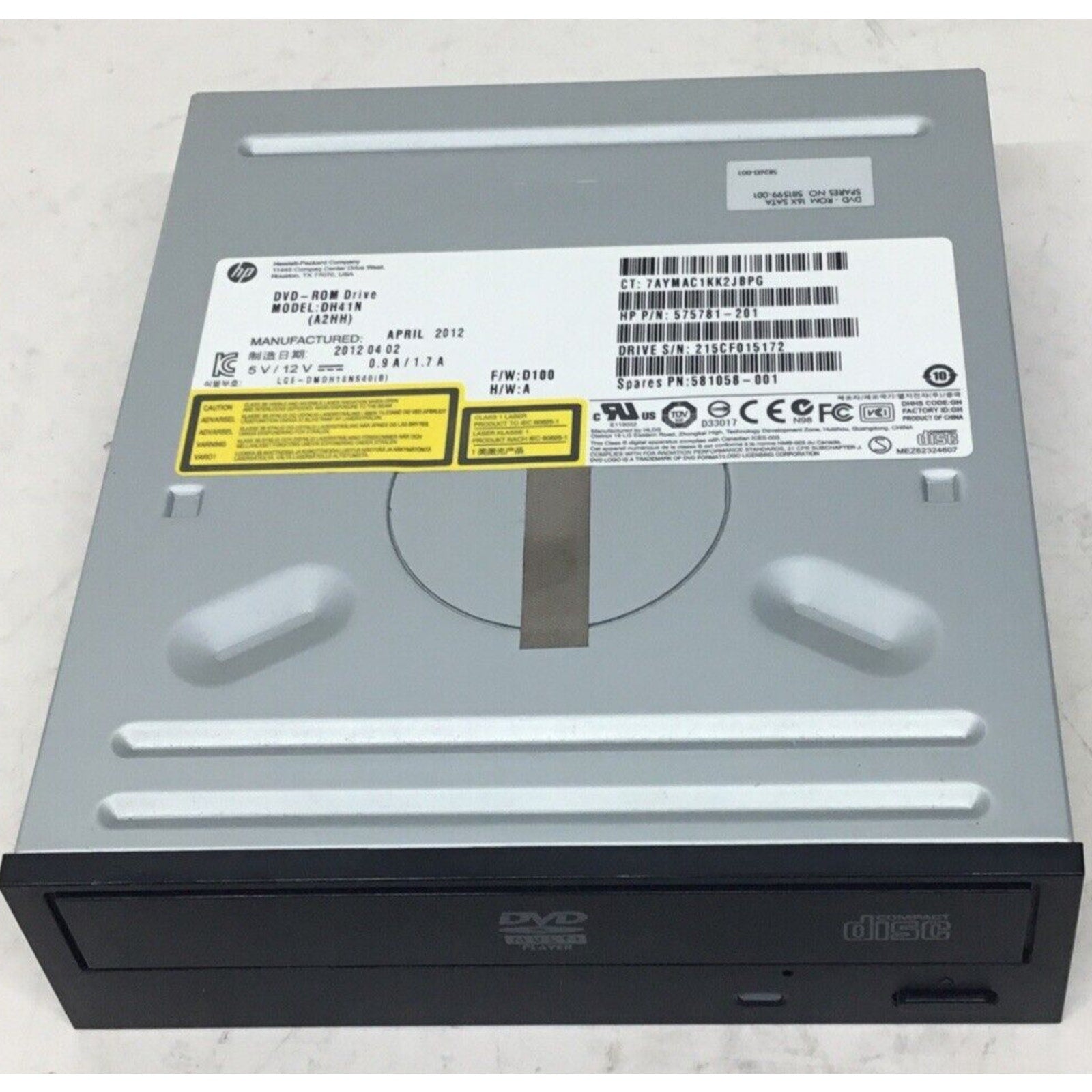 HITACHI DVD-ROM READER DH41N 05NJ8X 5NJ8X DELL