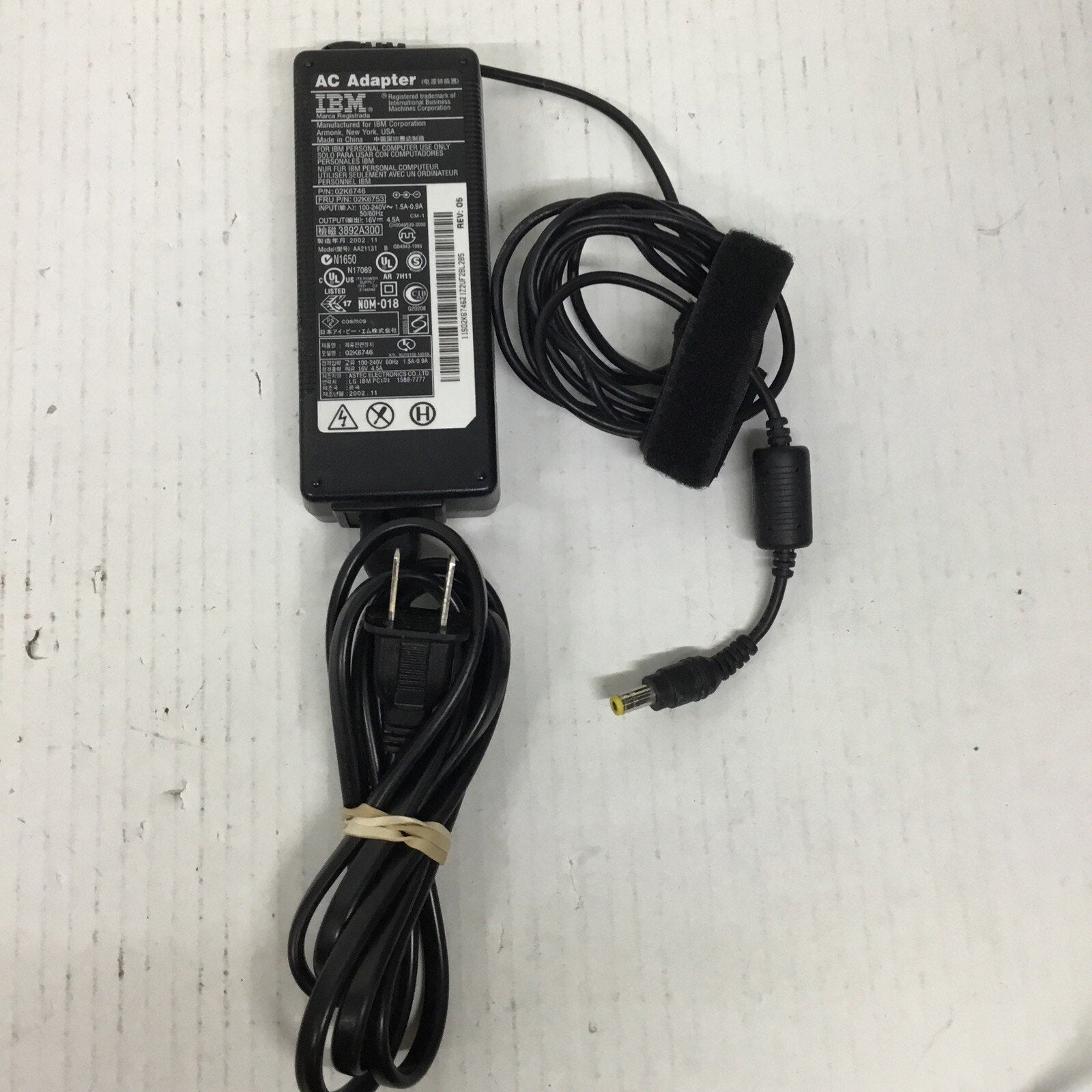 IBM 02K6746/02K6753 16V 4.5A AC Adapter Laptop Power Supply Notebook OEM