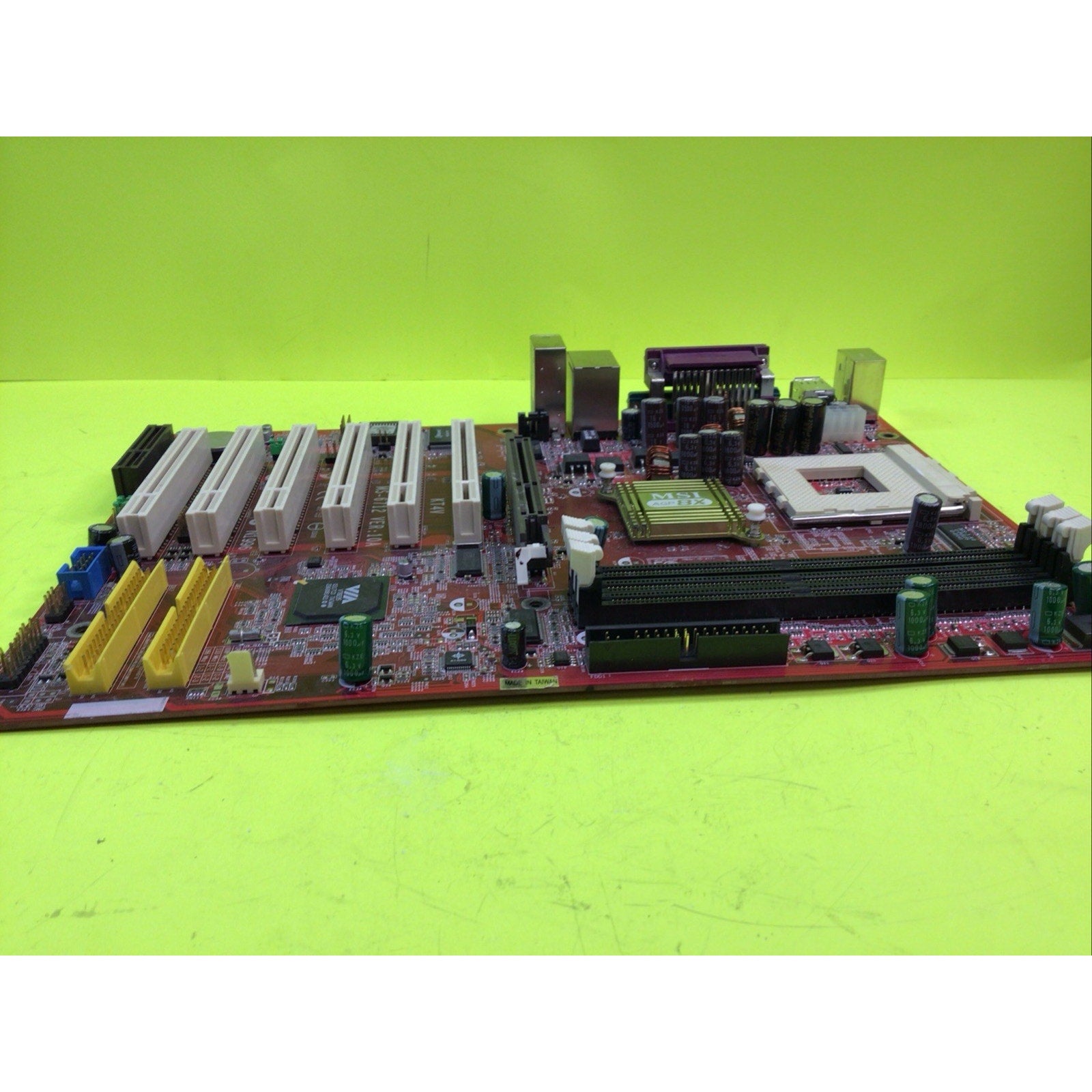 Socket 462/A MSI KT4AV-L VIA KT400A Chipset Motherboard FOR PARTS or REPAIR