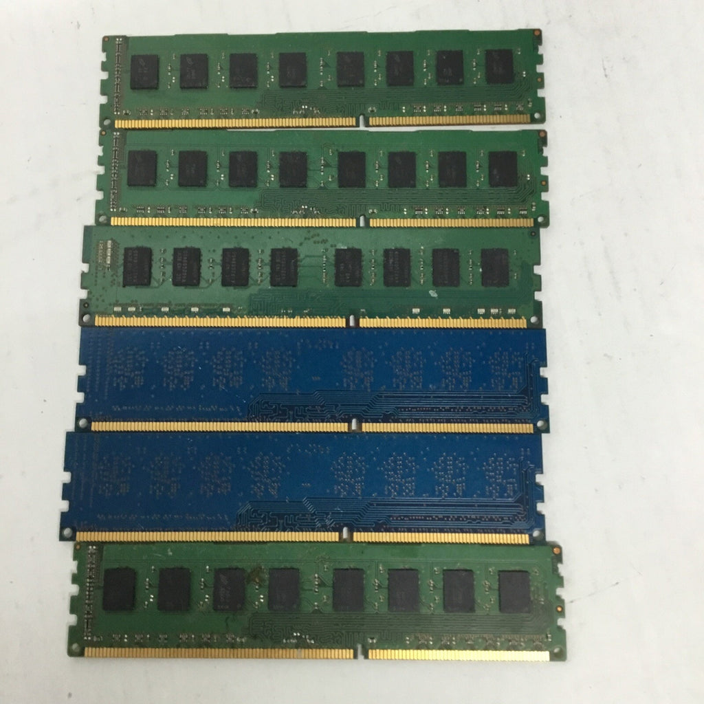 Lot of 6 Assorted DDR3 Ram Sticks Untested