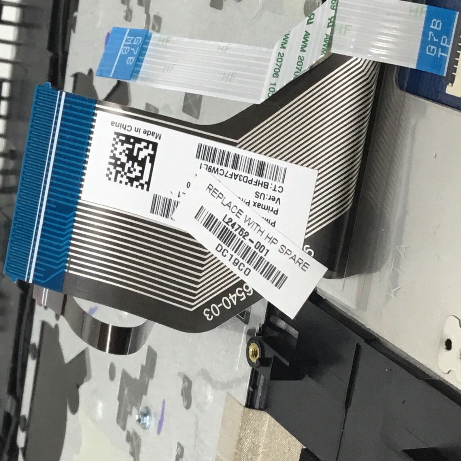 HP Pavilion 15-CS 15.6" Palmrest Touchpad Backlit Keyboard L24752-001