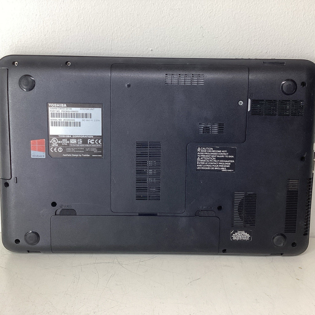 Toshiba Satellite C855D-S5106 15.6" Laptop Vision AMD 4GB RAM No HDD - For Parts