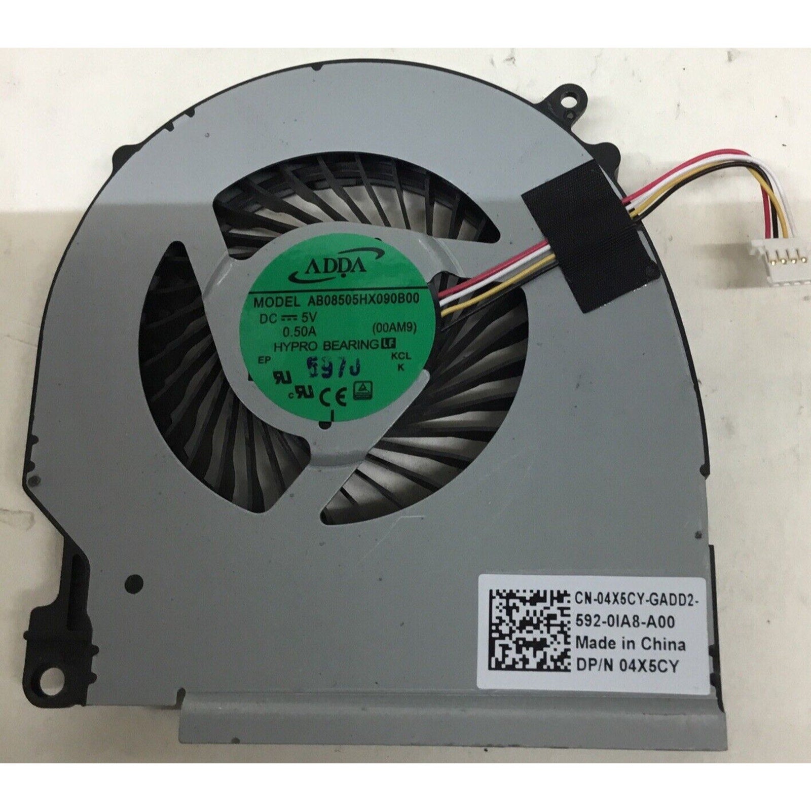 Dell Inspiron 15 7000 7559 Laptop CPU Cooling Fan 4X5CY 04X5CY