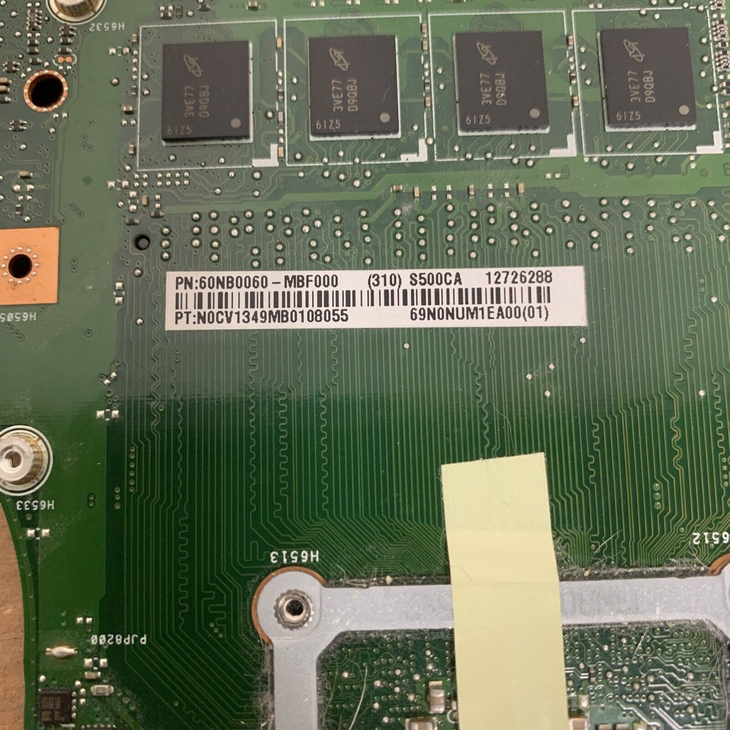ASUS V500C Laptop Motherboard 60NB0060-MBF000 | Intel i5-3337U 1.8GHz CPU