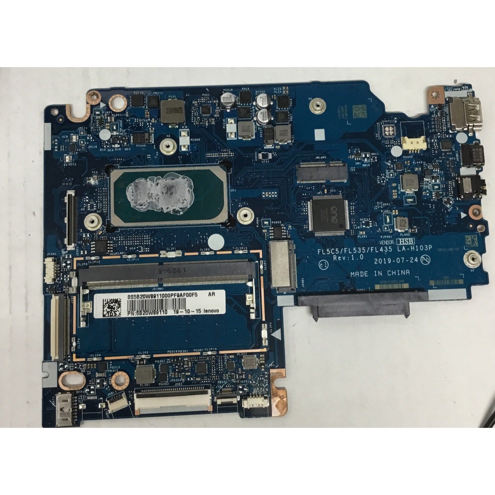 For Parts Lenovo IdeaPad Motherboard Logic Board Intel Core i3-1005G1 5B20W89110