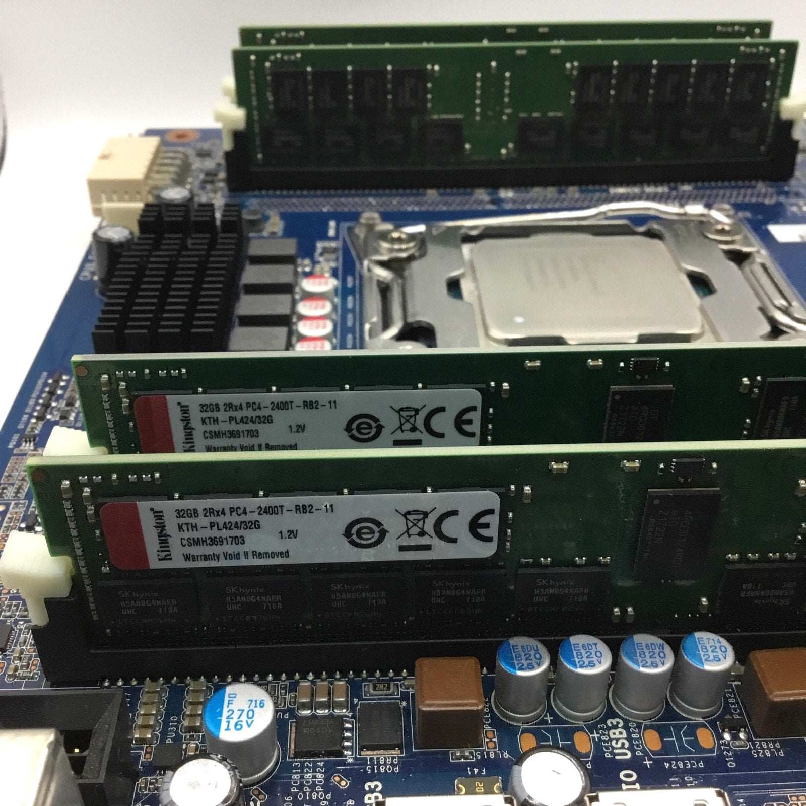 HP 761512-001 Motherboard 710325-001 w/ Intel Xeon E5-2620V4 + 128GB RAM