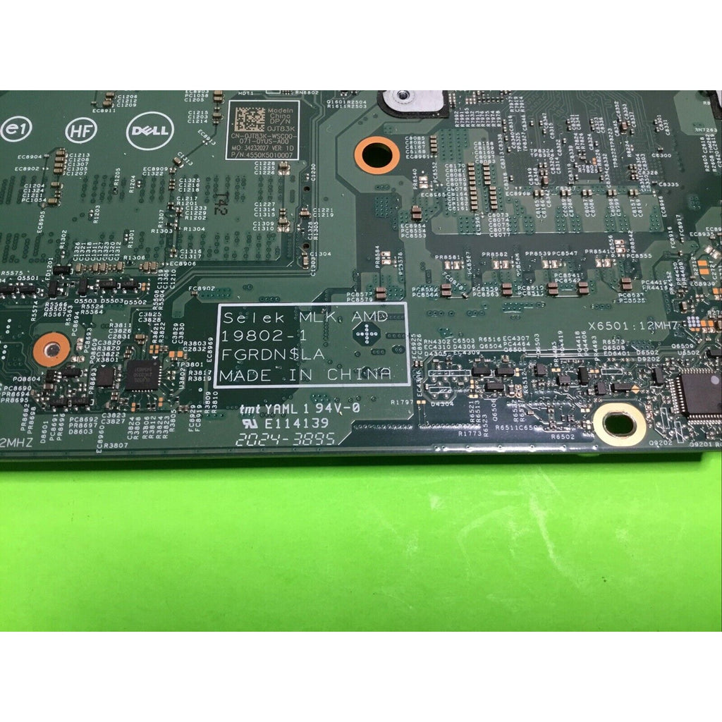 DELL G5 SE 5505 AMD RYZEN 7 4800H RADEON RX5600M 6GB LAPTOP MOTHERBOARD