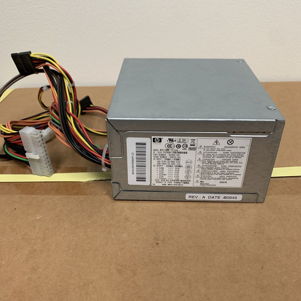 HP PC7036 507895-001 508155-001 300W Power Supply REV A