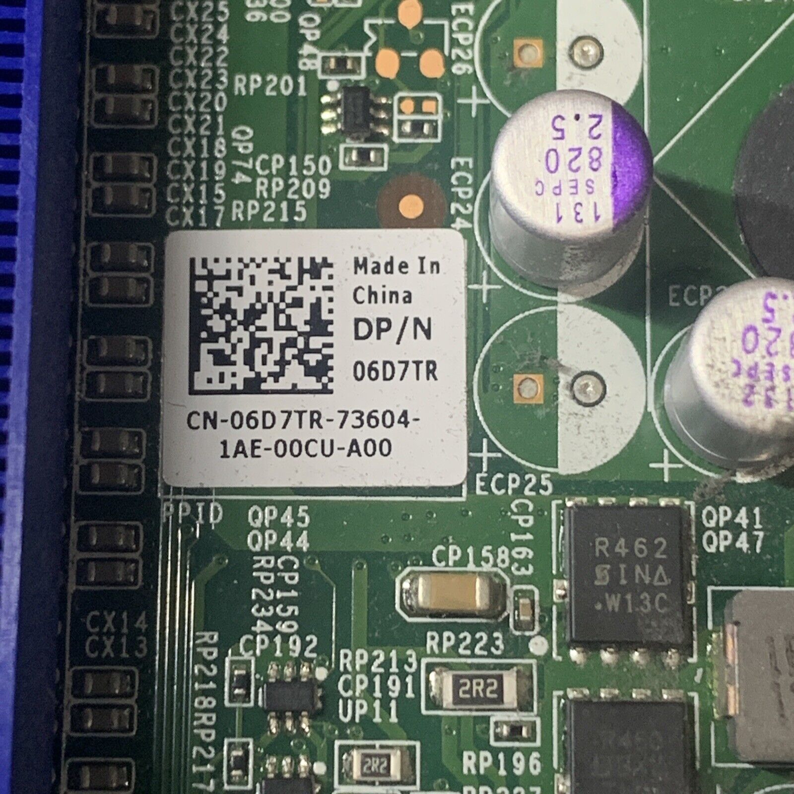 Dell Optiplex 990 DT MT LGA1155 Motherboard 06D7TR - Damaged CMOS Battery Holder