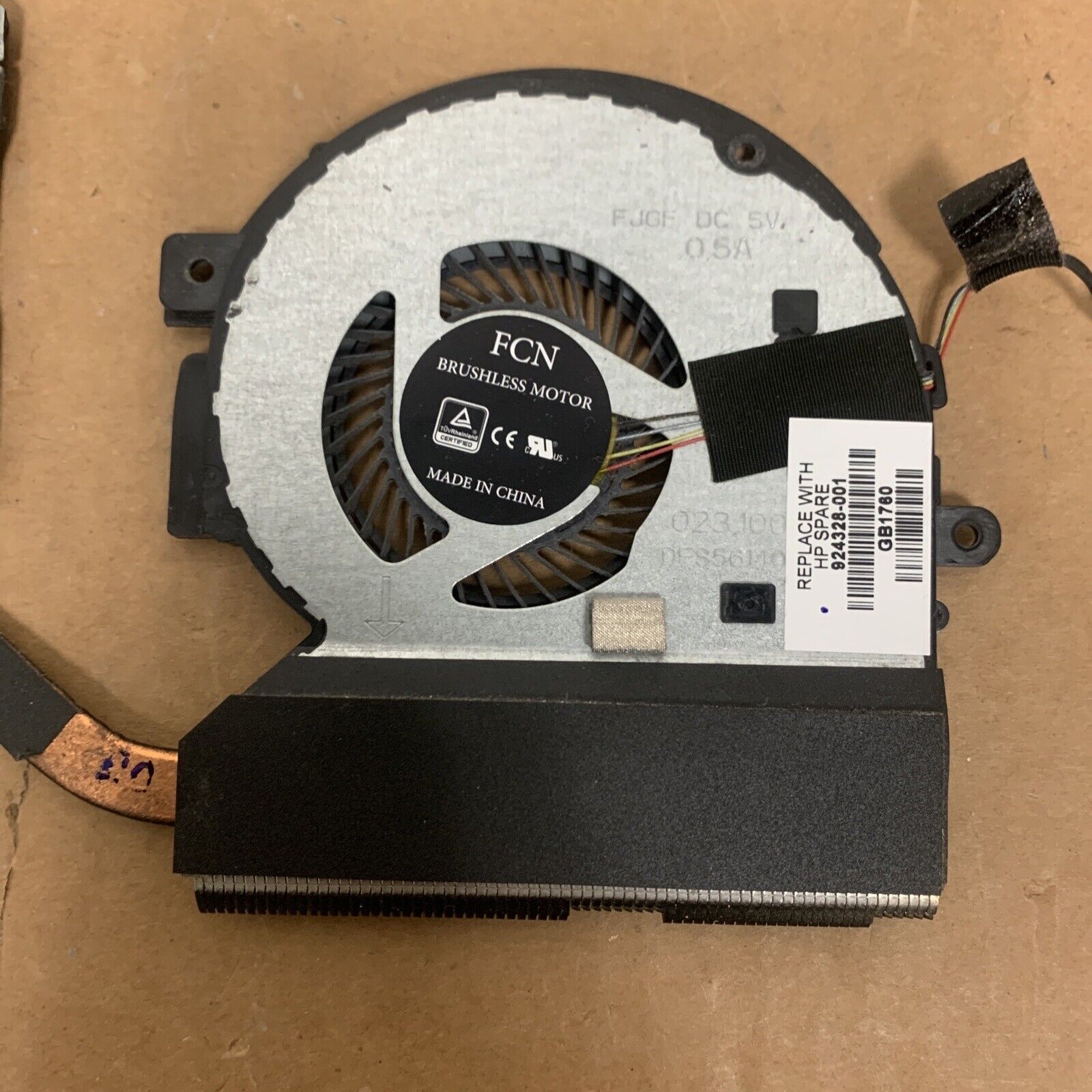 HP 924328-001 Thermal Module - BGA (FP4) Fan with Heatsink For HP Envy