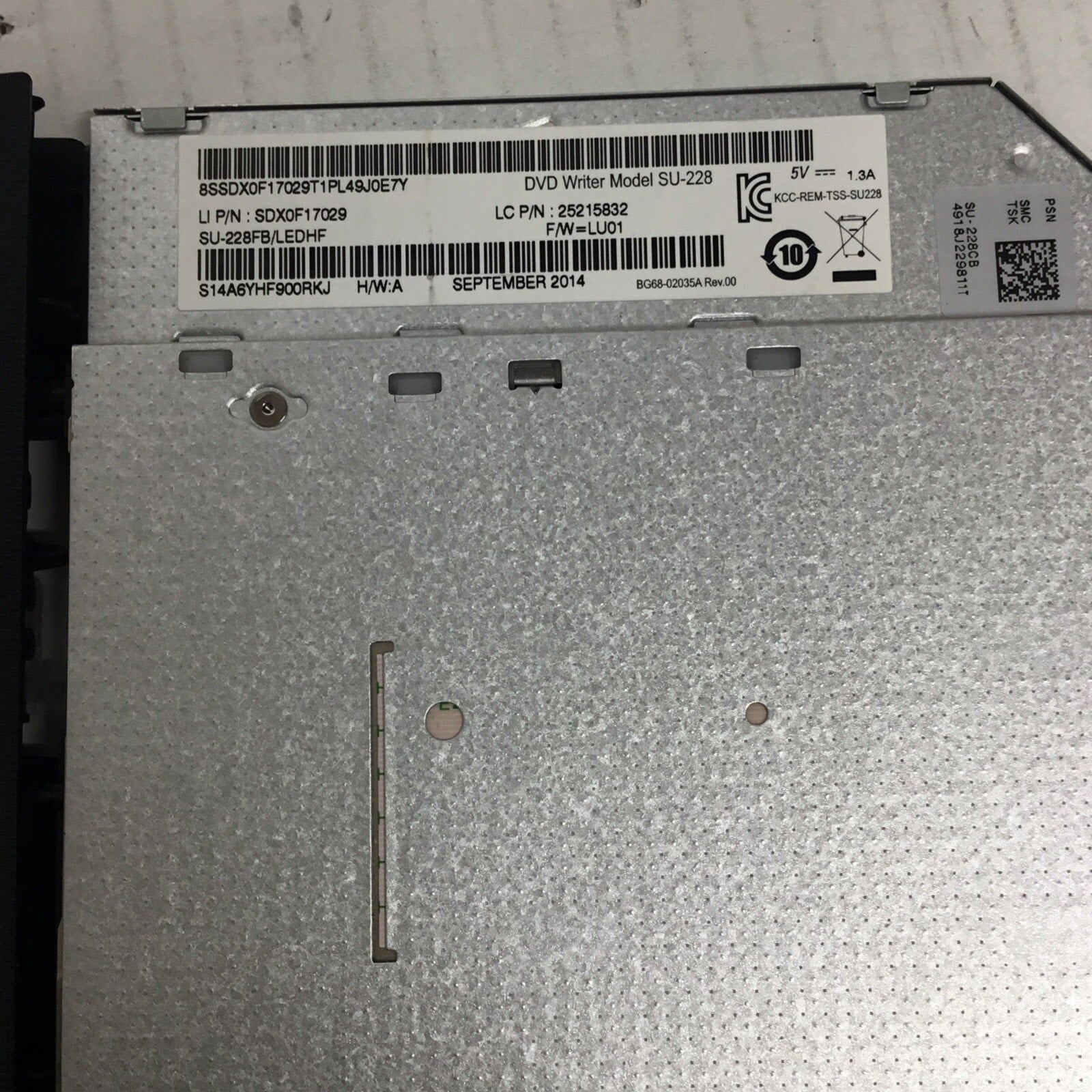 Lenovo Ideapad Z50-75 15.6" DVD RW Burner Writer Optical Drive SU-228 SDX0F17029