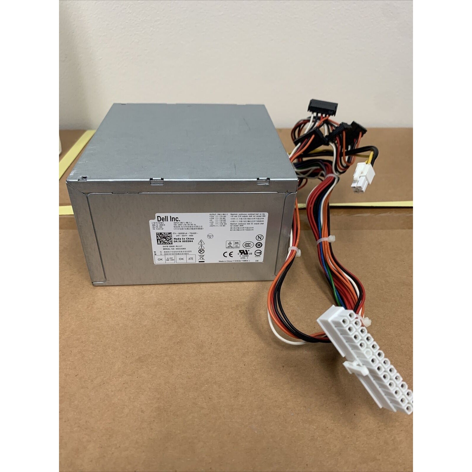 Dell 265W Power Supply 24-Pin Optiplex 3010 7010 9010 0053N4 L265AM-00 TESTED