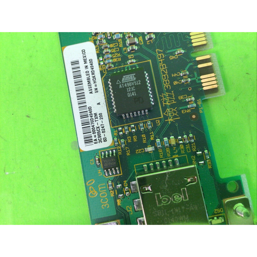 3COM 01F484 1F484 10/100 Ethernet PCI Card 3C905CX-TXM 03-0247-200